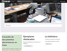 Tablet Screenshot of biblio.comisionporlamemoria.org